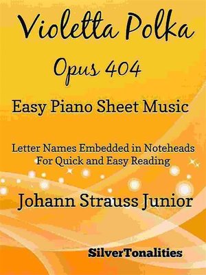 cover image of Violetta Polka Opus 404 Easy Piano Sheet Music